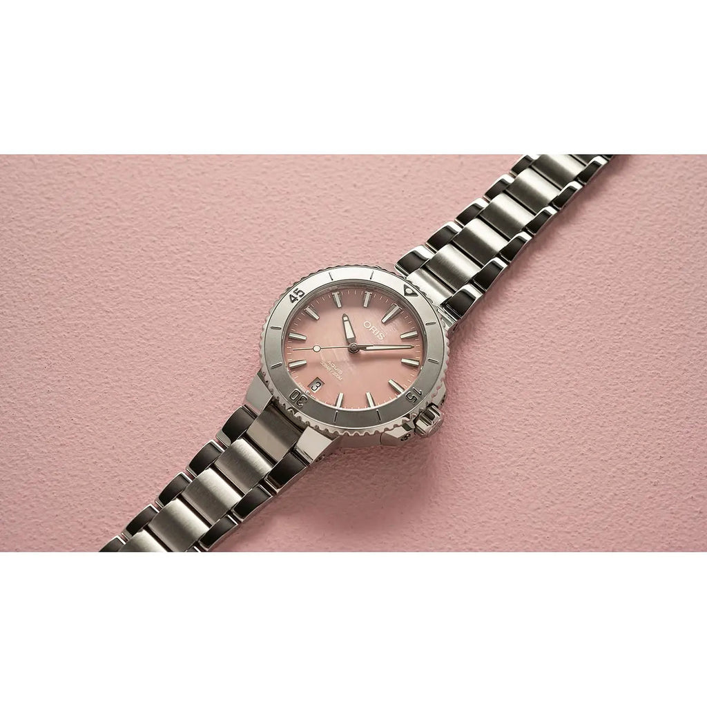 Oris Aquis Date Rosa 01 733 7770 4158-07 8 18 05P