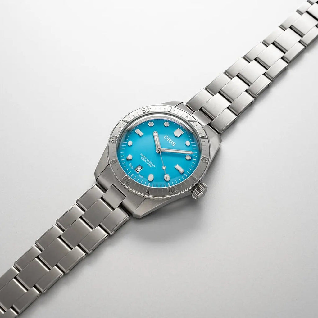 Oris Divers Sixty-Five Cotton Candy Azzurro 01 733 7771 4055-07 8 19 18