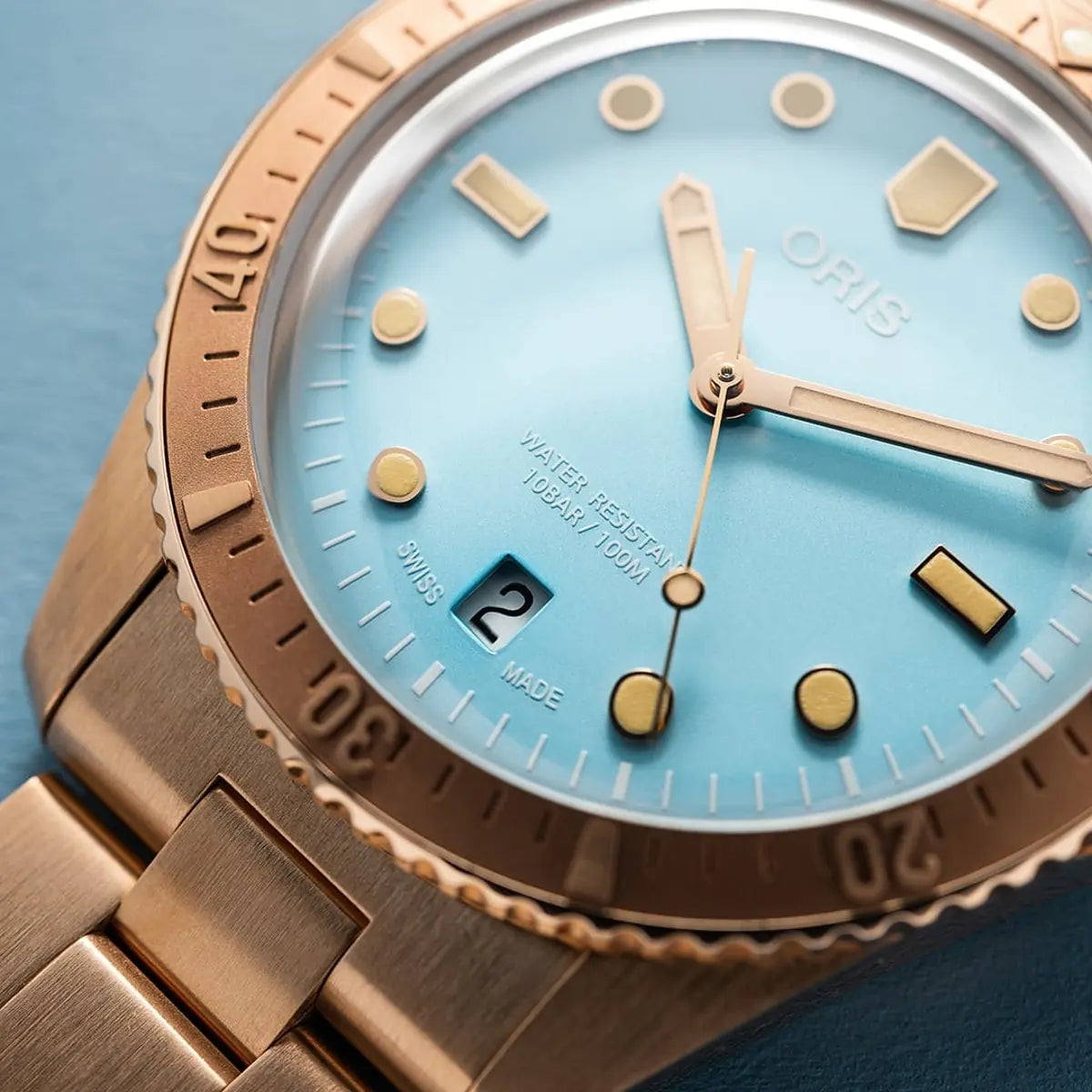 Oris Divers Sixty-Five Cotton Candy Azzurro 01 733 7771 3155-07 8 19 15