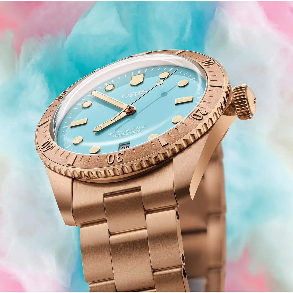 Oris Divers Sixty-Five Cotton Candy Azzurro 01 733 7771 3155-07 8 19 15