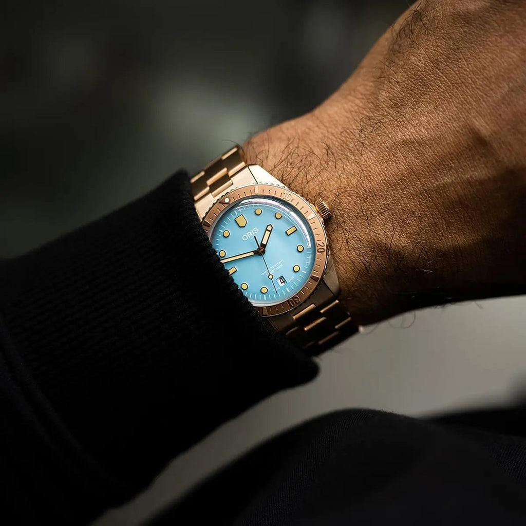 Oris Divers Sixty-Five Cotton Candy Azzurro 01 733 7771 3155-07 8 19 15