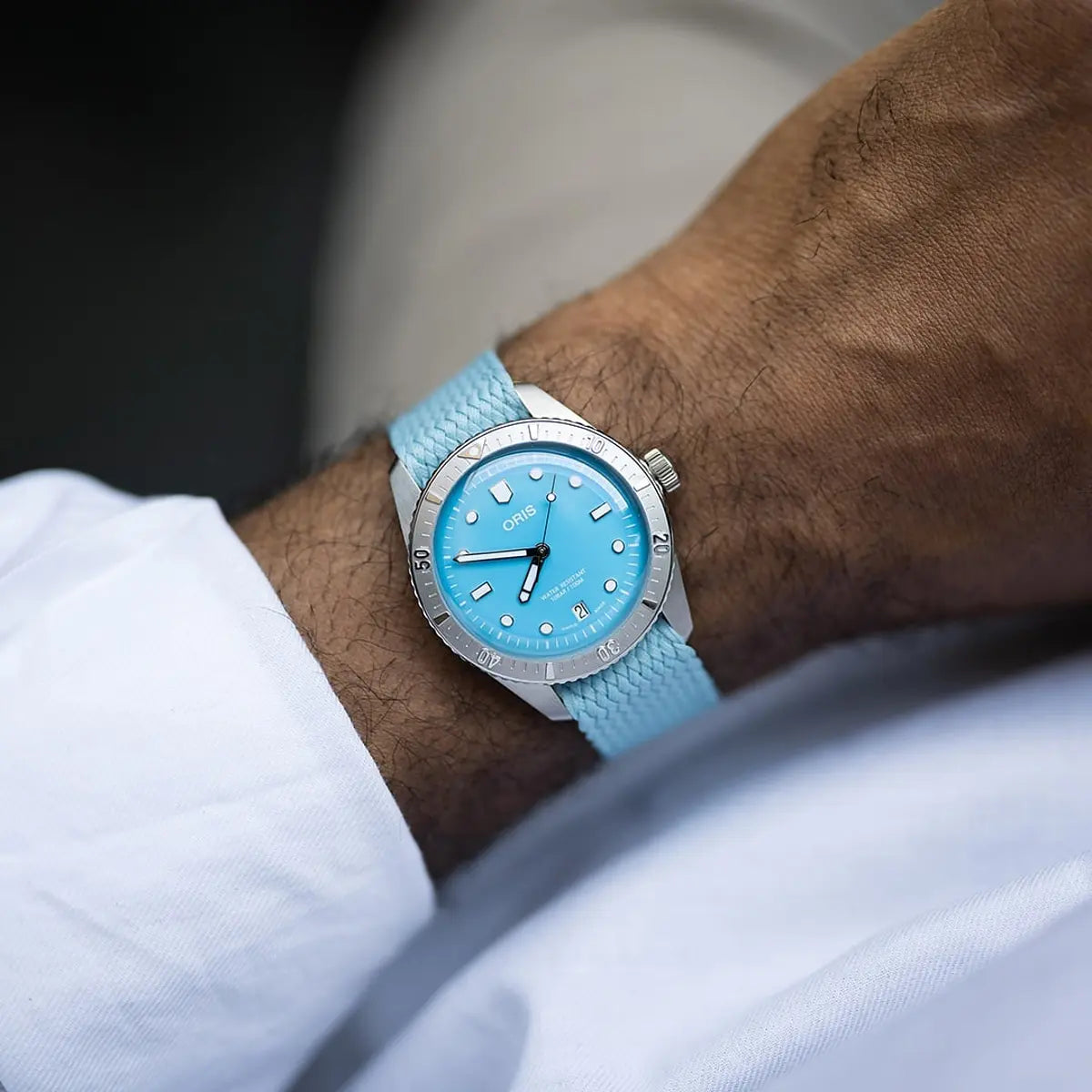 Oris Divers Sixty-Five Cotton Candy Azzurro 01 733 7771 4055-07 3 19 02S