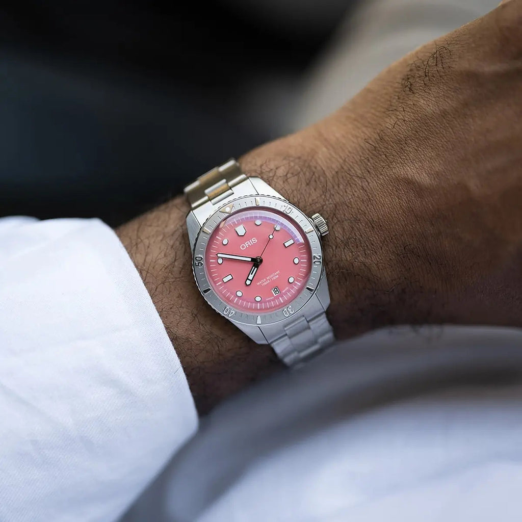 Oris Divers Sixty-Five Cotton Candy Rosa 01 733 7771 4058-07 8 19 18