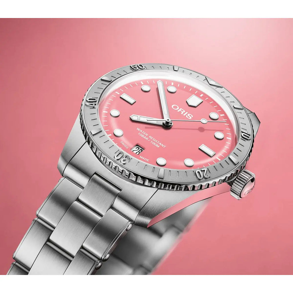 Oris Divers Sixty-Five Cotton Candy Rosa 01 733 7771 4058-07 8 19 18
