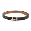 Hermes Belt Gallopin Surmer Black Gold Pink 90