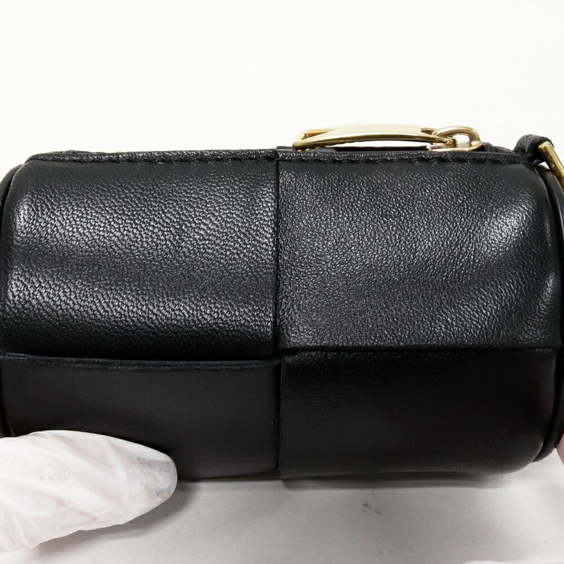 Bottega Veneta Airpods Case Accessory Cassette Calfskin Black Earphone