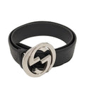 Gucci Interlocking Belt Leather Black