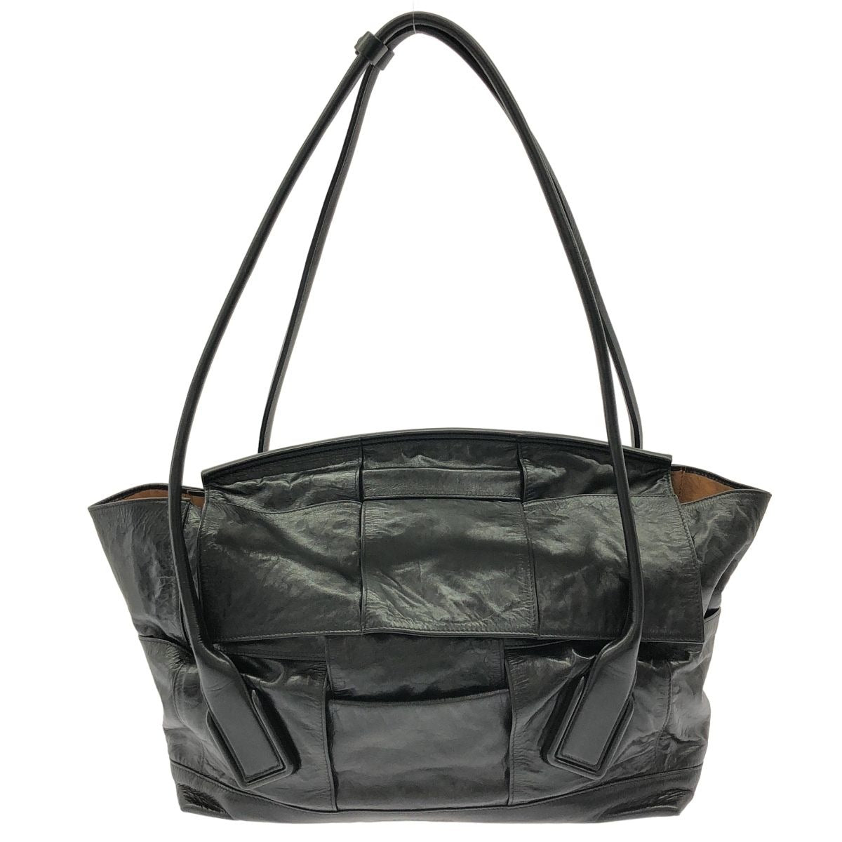 Bottega Veneta Arco Leather Tote Bag Black
