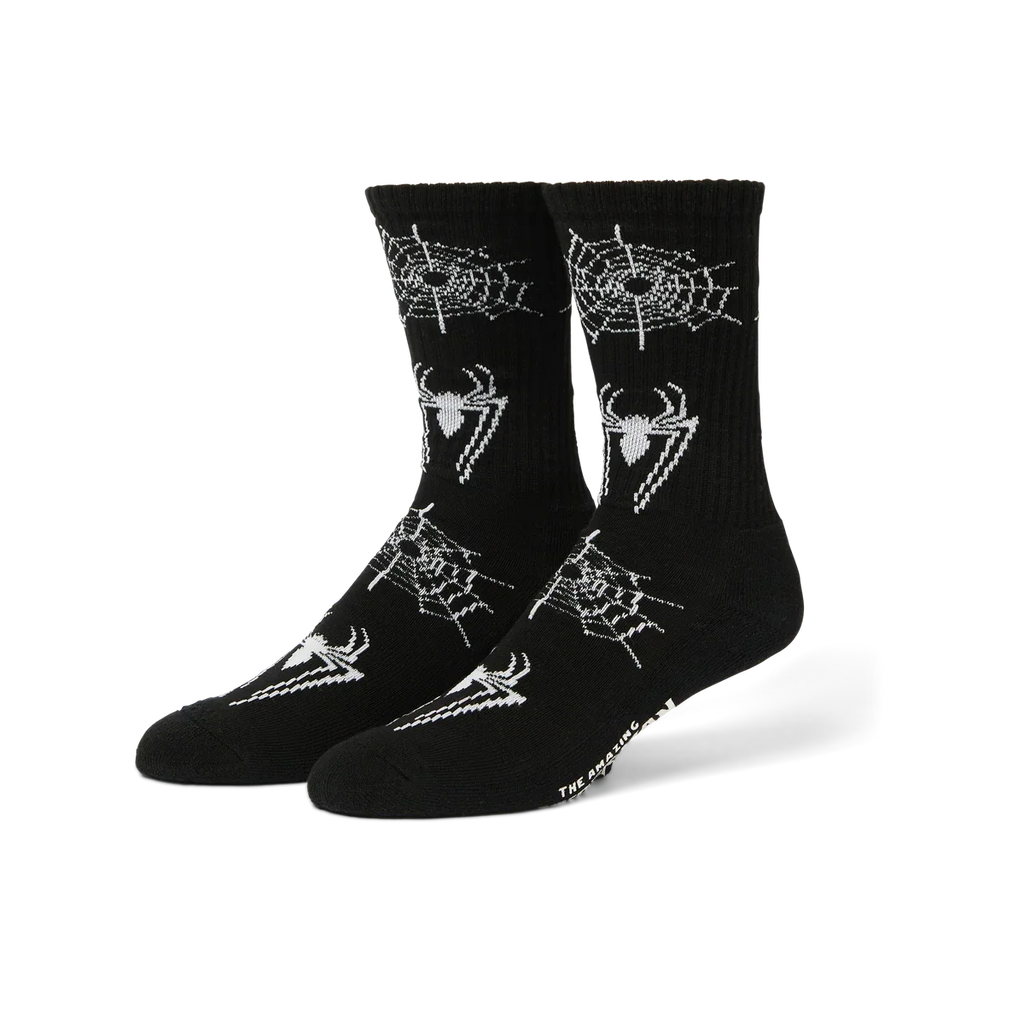 Huf X Spider-Man Crew Sock - Black