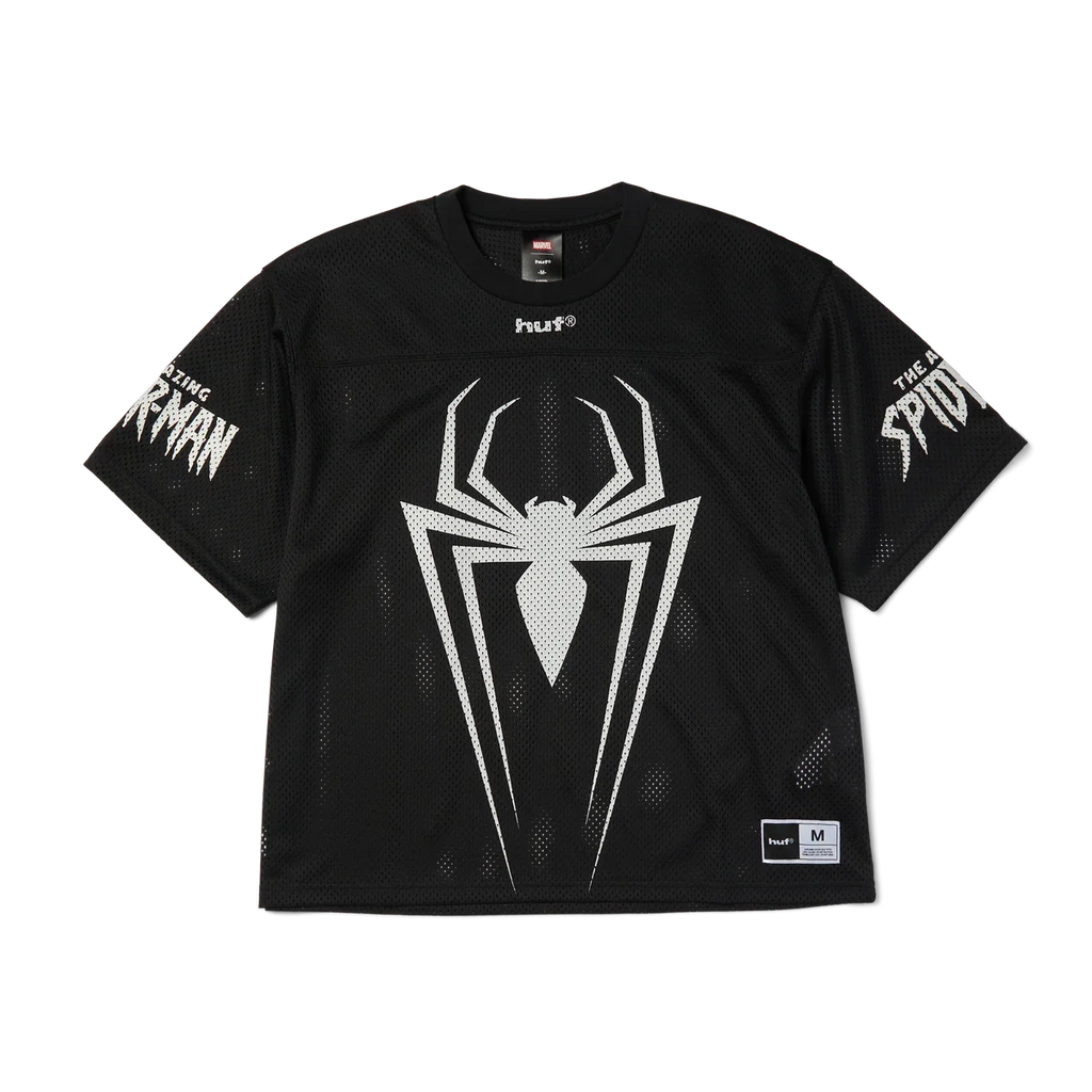 Huf X Spider-Man Football Jersey - Black