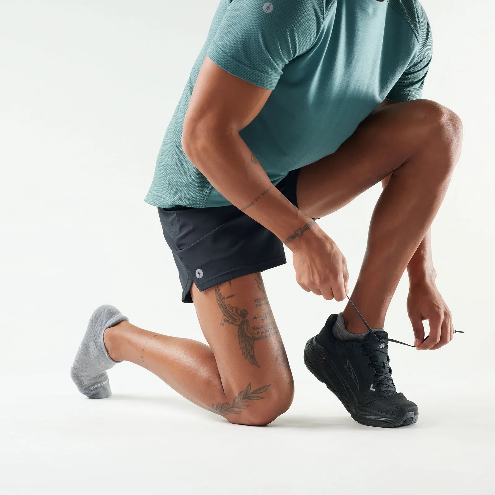 Smartwool - Run Targeted Cushion Low Ankle Socks - Men's - Light Gray