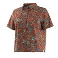 Smartwool - Women’s Everyday Short Sleeve Button Down - Burnt Sienna Paisley
