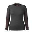 Smartwool - Intraknit Thermal Merino Base Layer Crew - Women's - Charcoal-Mink Stripe