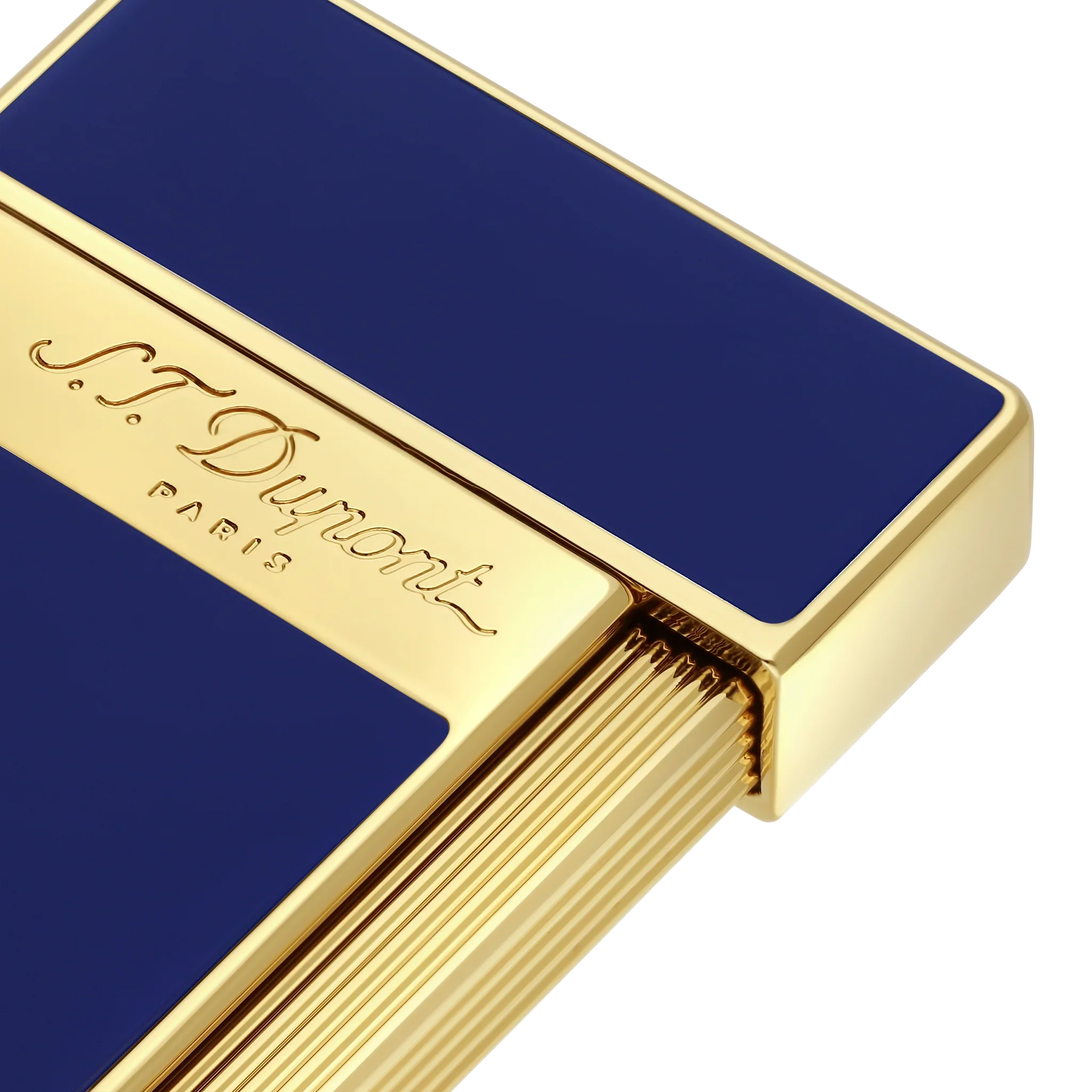 S.T. DUPONT SLIMMY GOLDEN BLUE LIGHTER/BRIQUET 028005