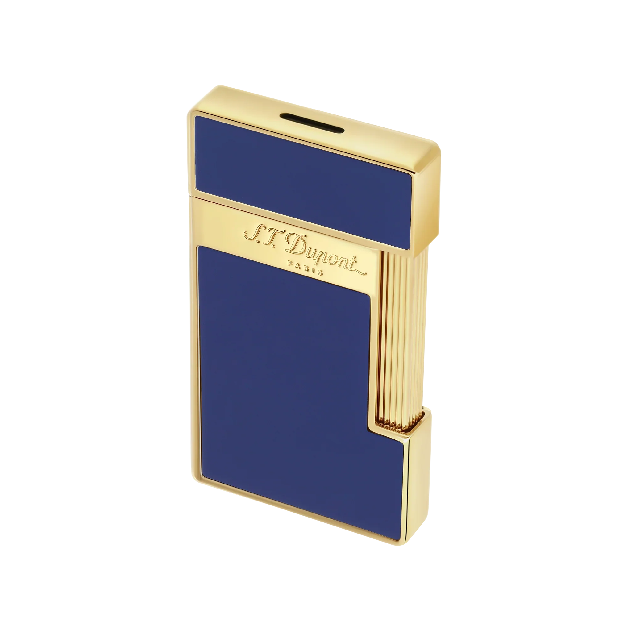 S.T. DUPONT SLIMMY GOLDEN BLUE LIGHTER/BRIQUET 028005