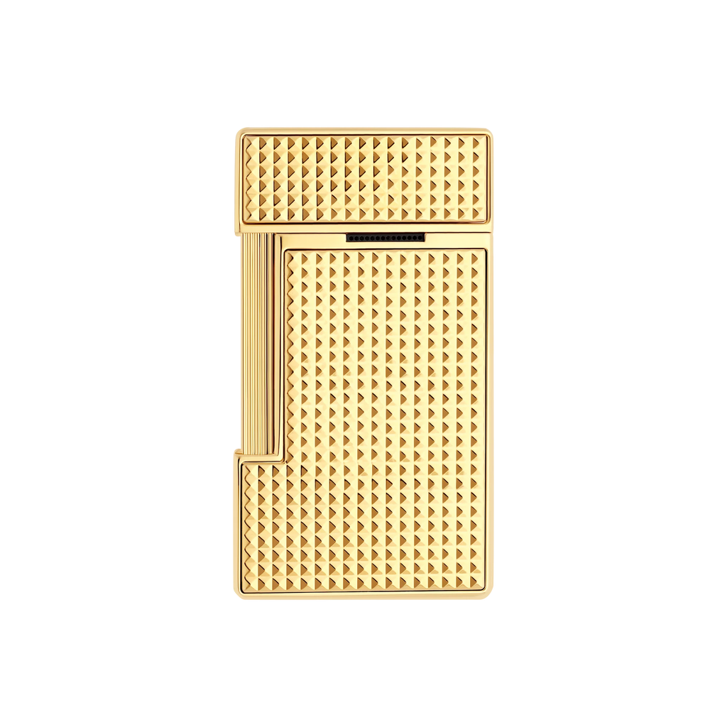 S.T. DUPONT SLIMMY DIAMOND HEAD GOLD LIGHTER/BRIQUET 028009