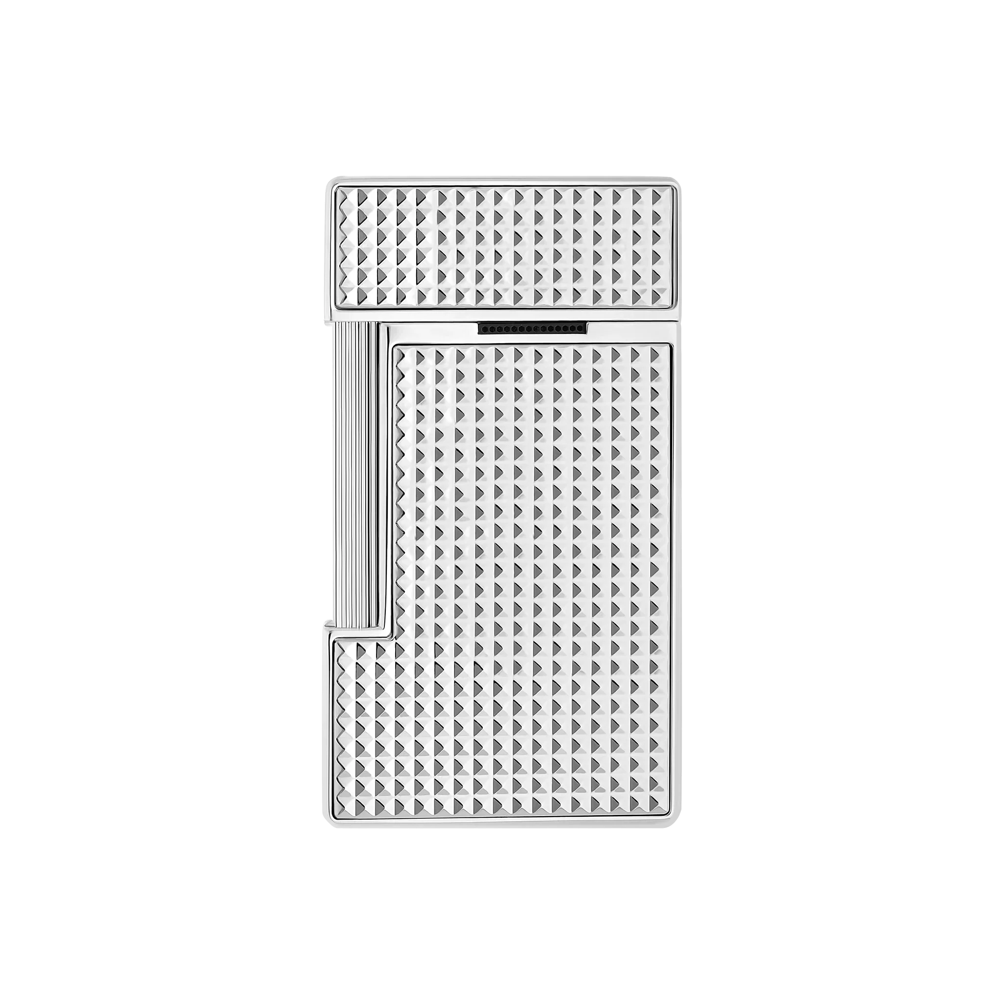 S.T. DUPONT SLIMMY DIAMOND HEAD SILVER LIGHTER/BRIQUET 028010