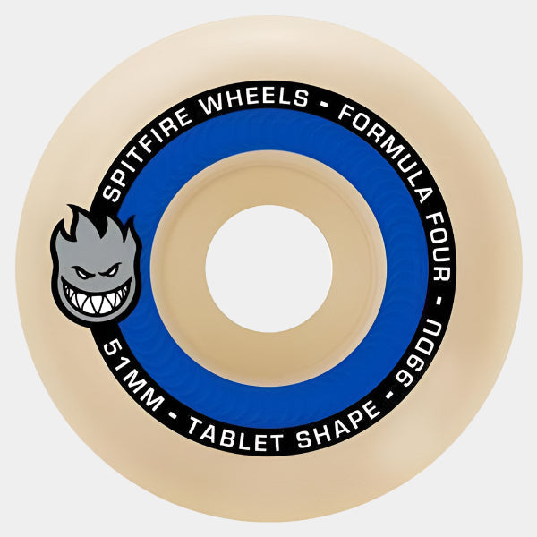 Spitfire Formula Four Tablets Wheels Natural 99du 54mm
