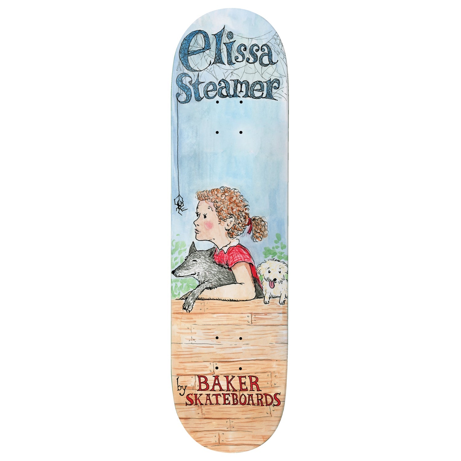 Baker Skateboard Deck Elissa Steamer Web Blue 8.25" x 31.875"