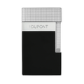 S.T. Dupont Black Lacquered Silver Table Lighter/Briquet T20101
