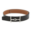 Hermes Belt Jumbo Black Gold Silver Box Calf Togo 80