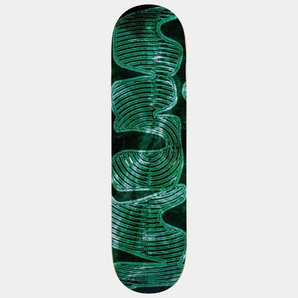 Vinyl Skateboards Green Logo Deck 8.5"