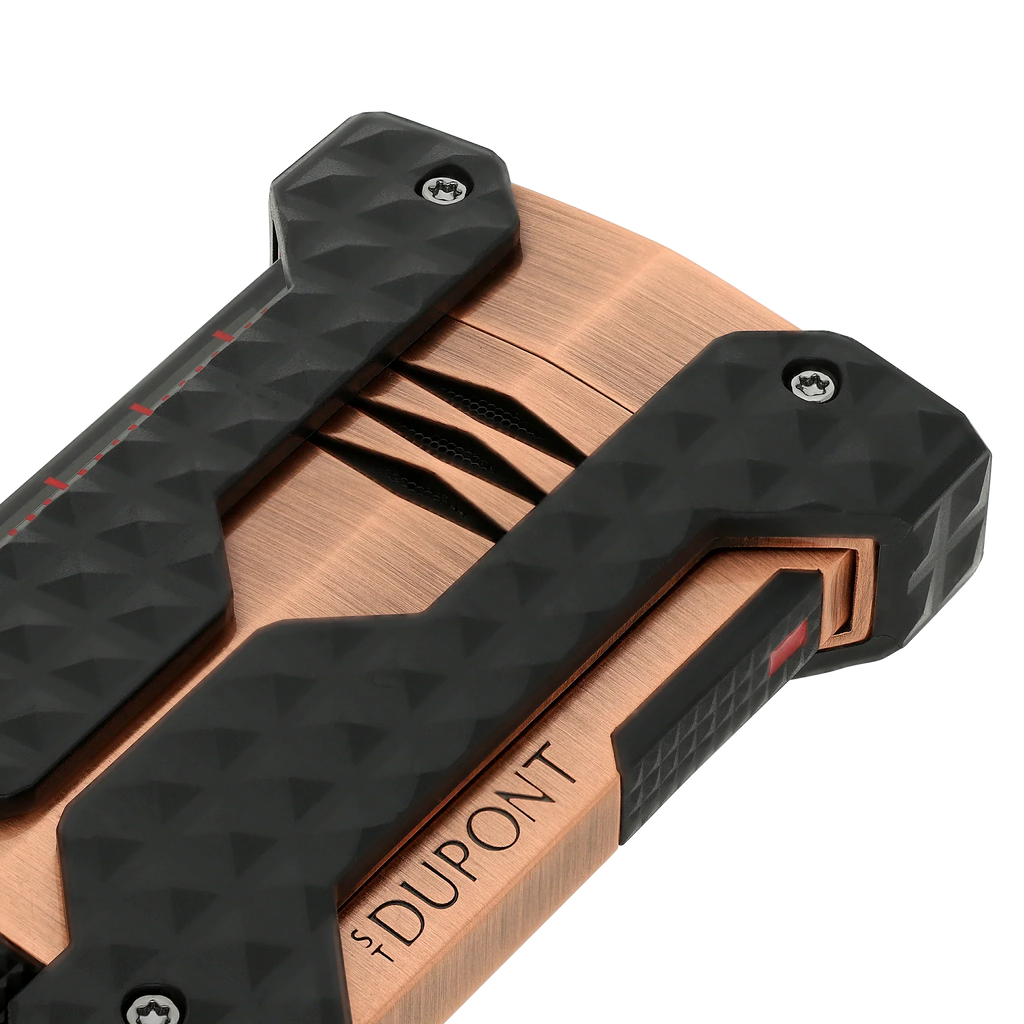 S.T. Dupont Windproof Brushed Copper Lighter/Briquet W21325