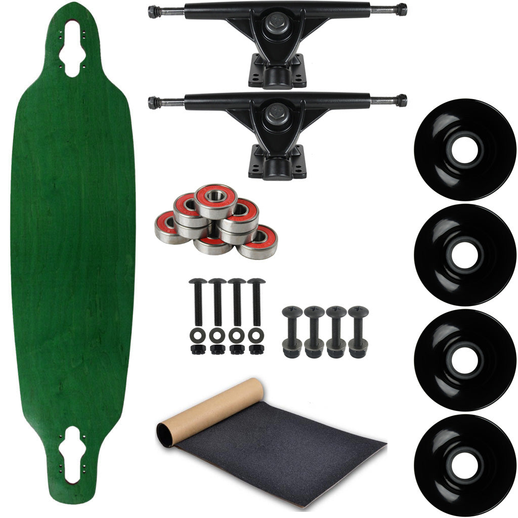 Moose Longboard Complete 9" x 36" Drop Through Green