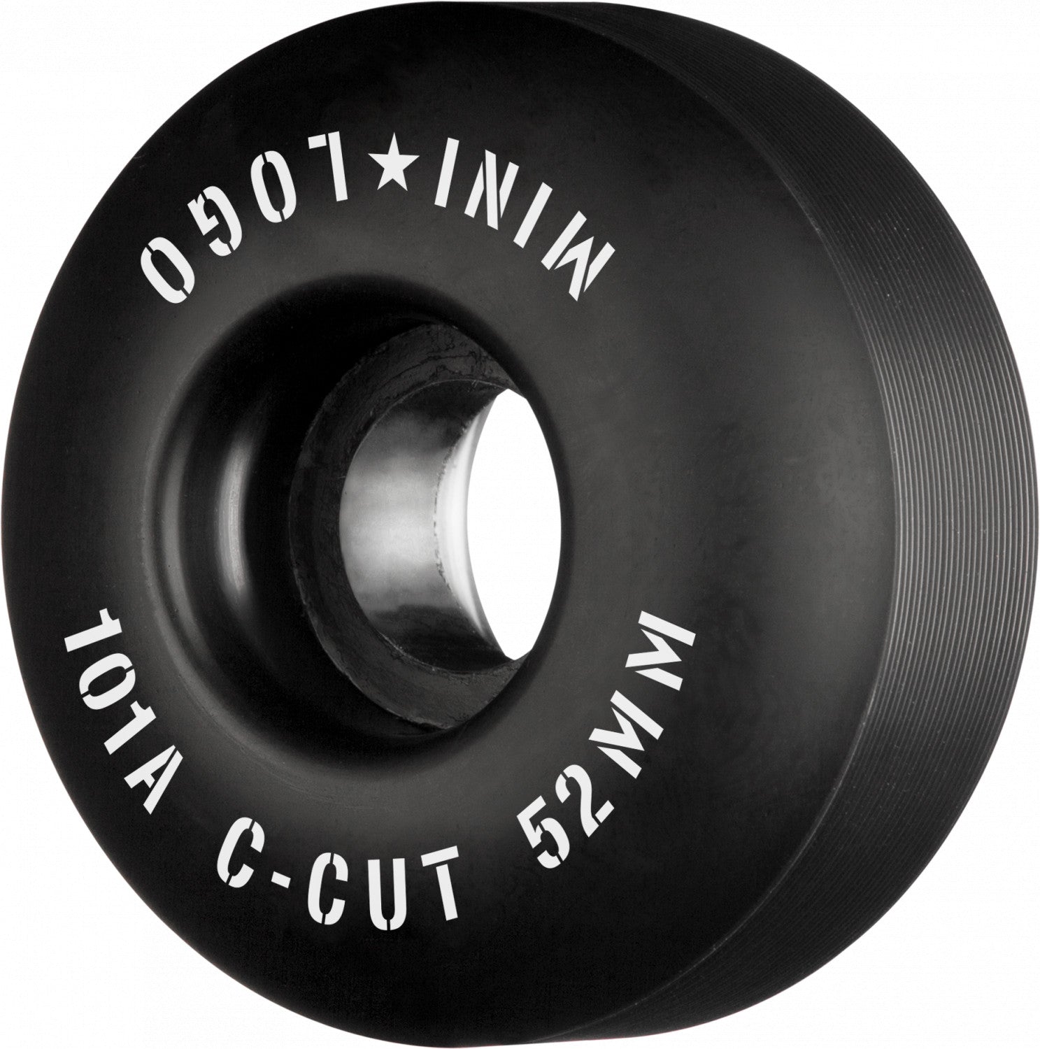Mini Logo Wheels C-Cut "2" 52mm 101a - Black (Set of 4)