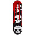 Zero Skateboard Deck 3 Skulls w/ Blood 8.25" x 31.9"