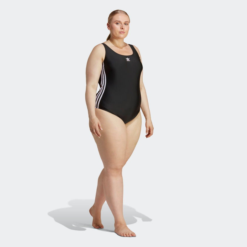 Women's adidas Adicolor 3-Stripes Swimsuit (Plus Size)
