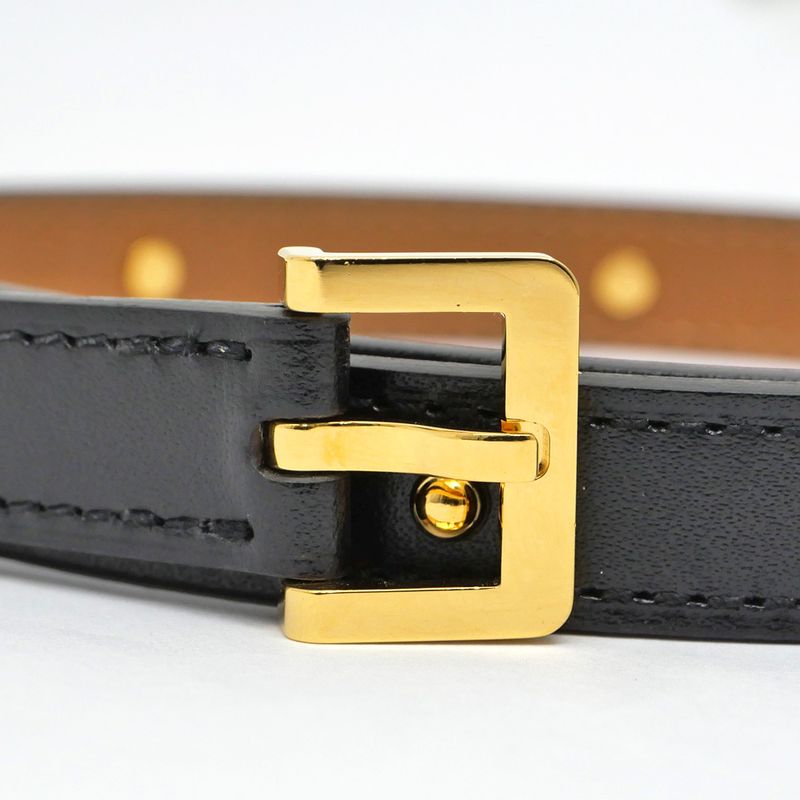 Hermes Belt Pop H Courte 15 80 Black Gold Hardware