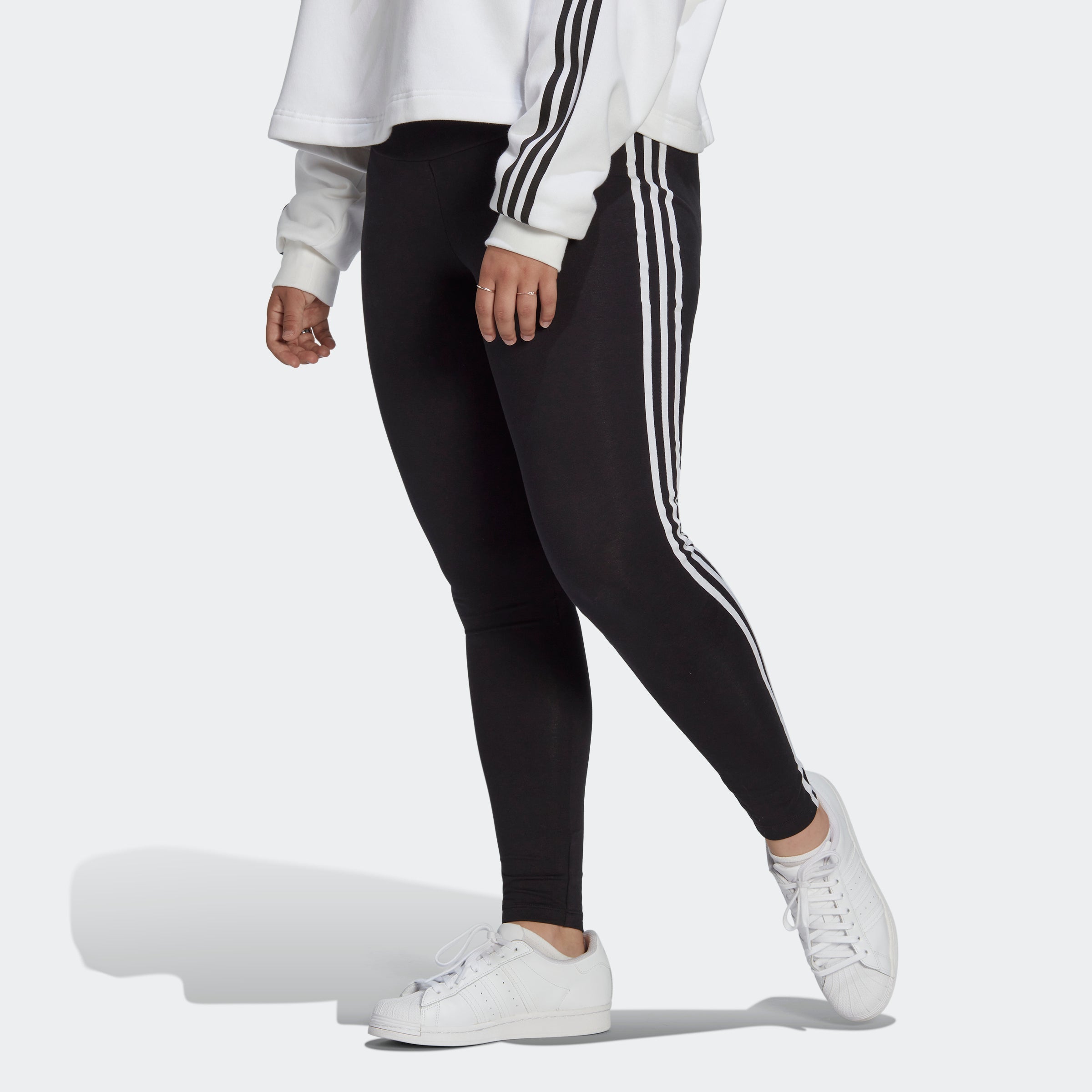 Women's adidas Adicolor Classics 3-Stripes Leggings (Plus Size)