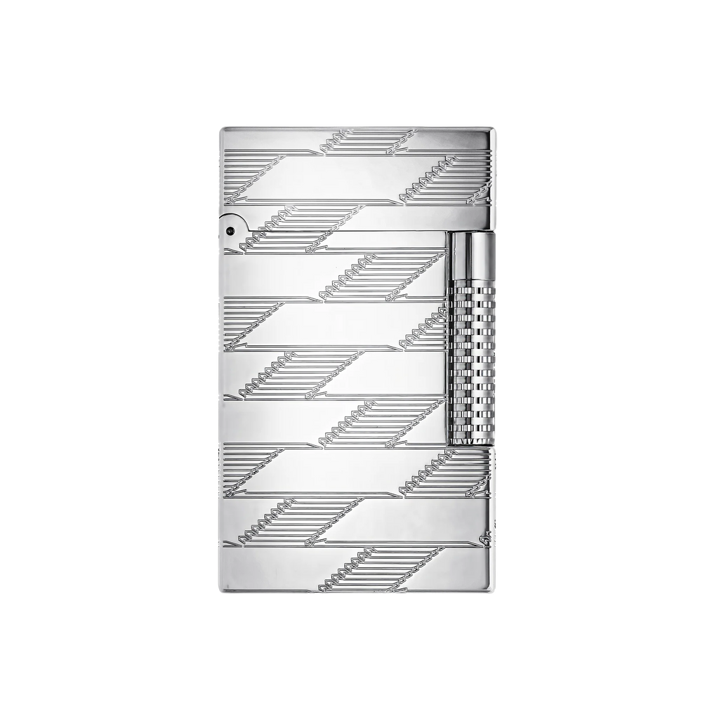 S.T. Dupont Le Grand Guilloche Monogram 1872 Palladium Lighter/Briquet C23180