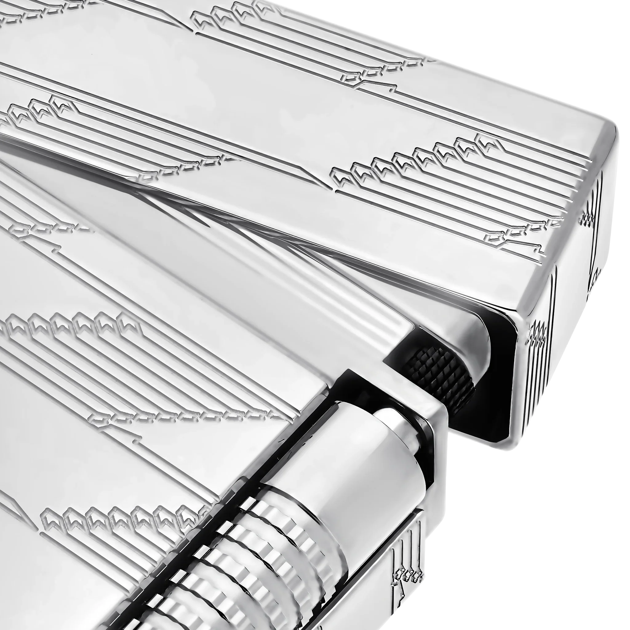 S.T. Dupont Le Grand Guilloche Monogram 1872 Palladium Lighter/Briquet C23180