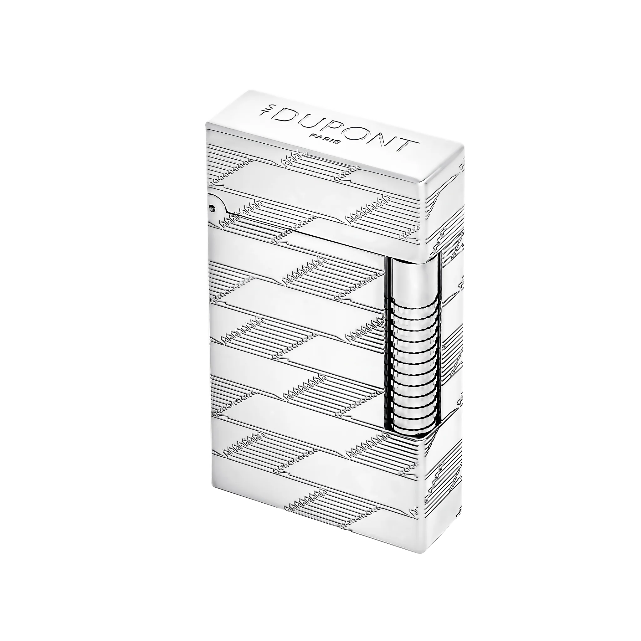 S.T. Dupont Le Grand Guilloche Monogram 1872 Palladium Lighter/Briquet C23180