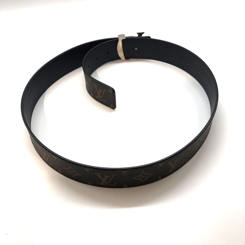 Louis Vuitton Belt M9821 Leather Brown Storage With Bag And