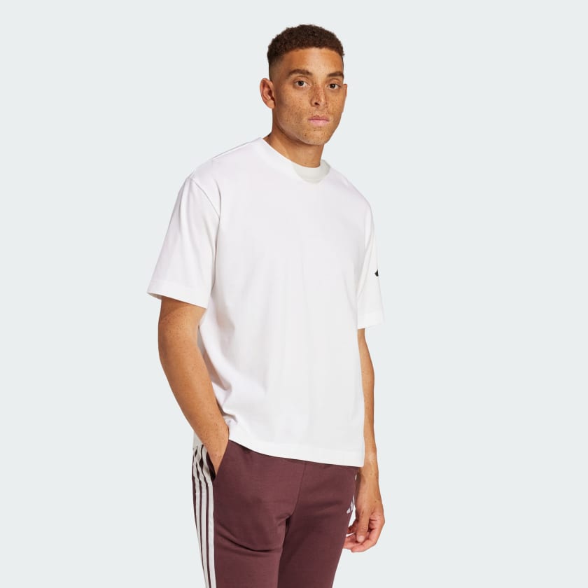 Men's adidas Essentials Loose Fit 3 Bar Logo Tee