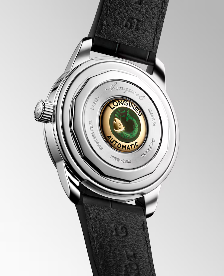 CONQUEST HERITAGE 38 mm-Green on Black Strap