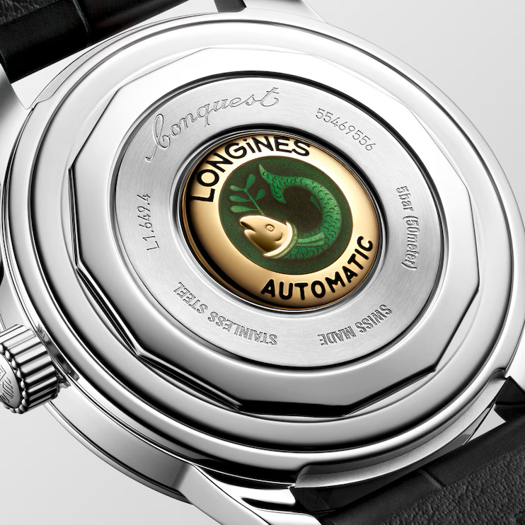 CONQUEST HERITAGE 38 mm-Green on Black Strap