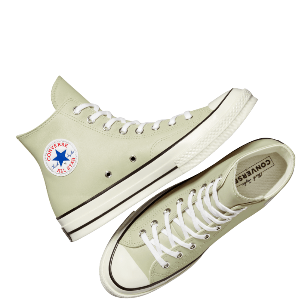Converse Chuck 70 Leather High Top in Pale Surplus/Red/White