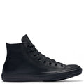 Converse Chuck Taylor All Star Leather High Top in Black Monochrome