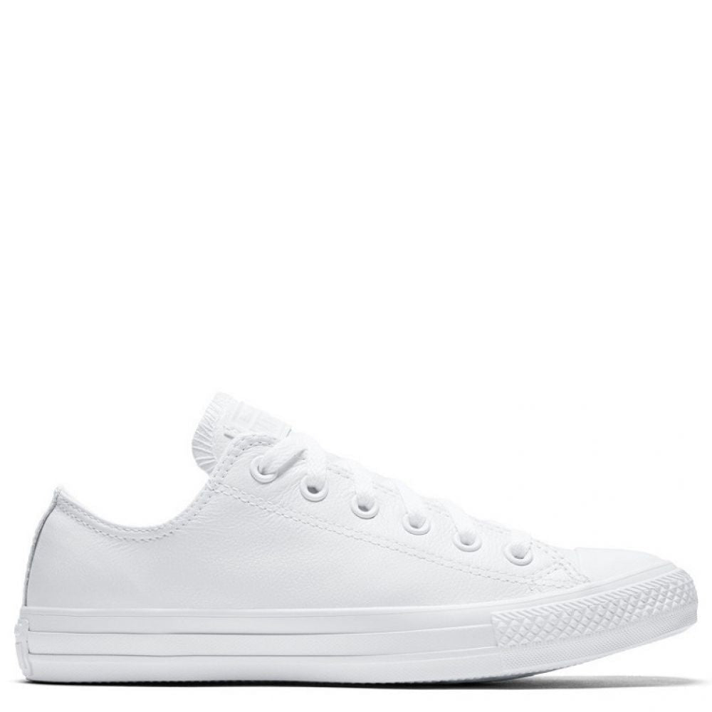Converse Chuck Taylor All Star Mono Leather Low Top in White Monochrome