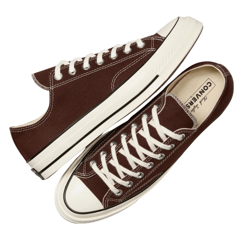 Converse Women's Chuck 70 Low Top in Dark Root/Egret/Black