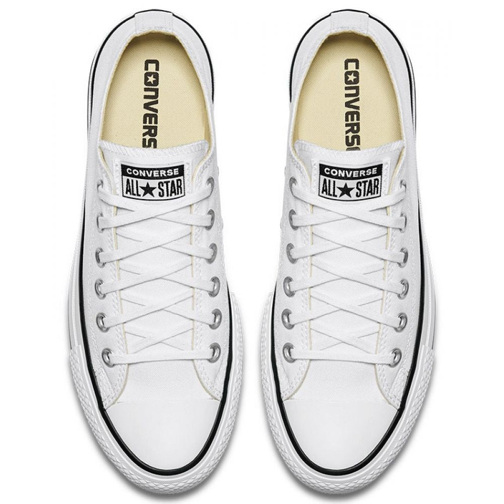 Converse Women's Chuck Taylor All Star Lift Low Top in White/Black