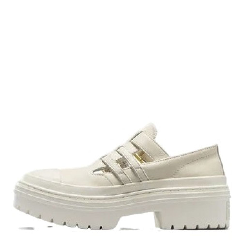 Converse Women's Chuck Taylor All Star Lugged Heel Mary Jane Platform in Egret/Egret/Gold