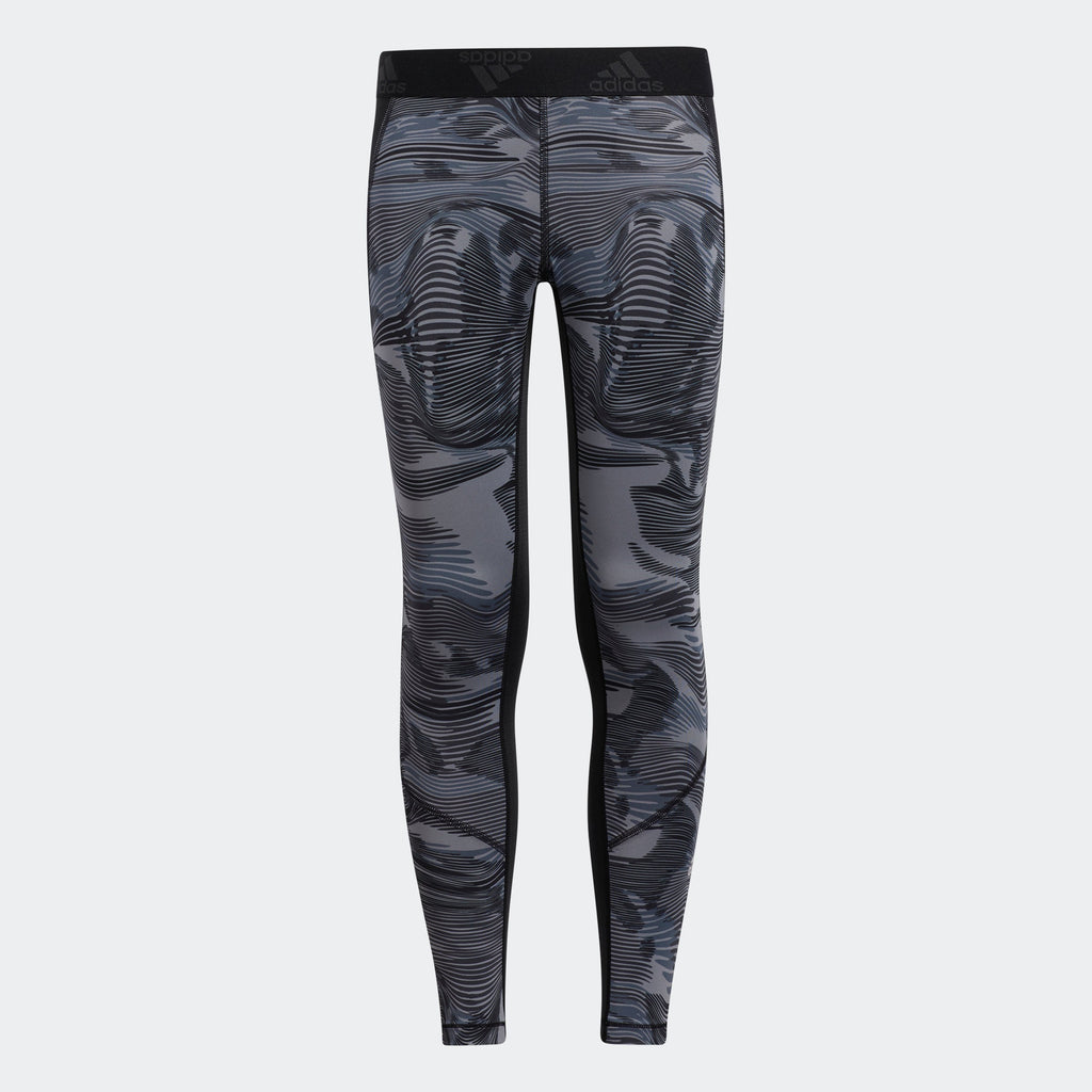Kids' adidas Allover Print Techfit Tights