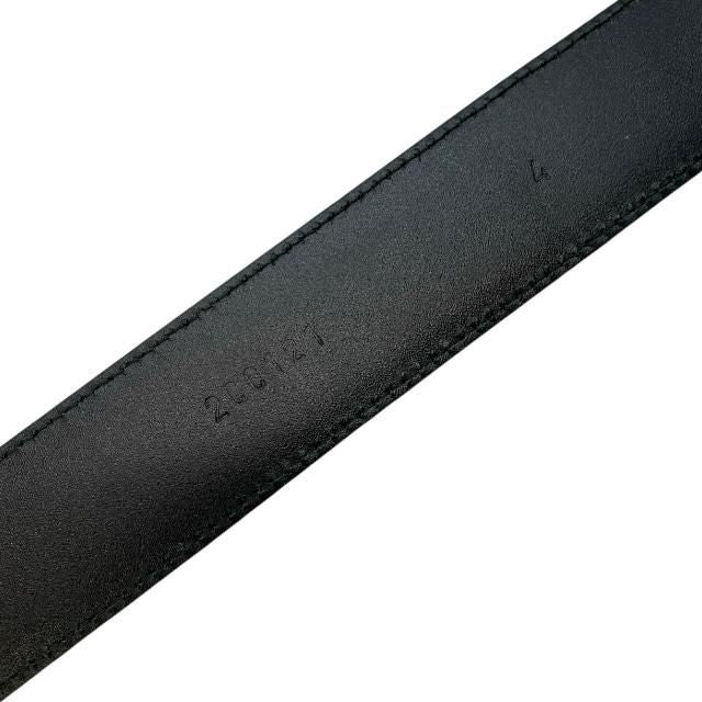 Prada 2 Cc121 4 Belt Saffiano Leather Black Silver