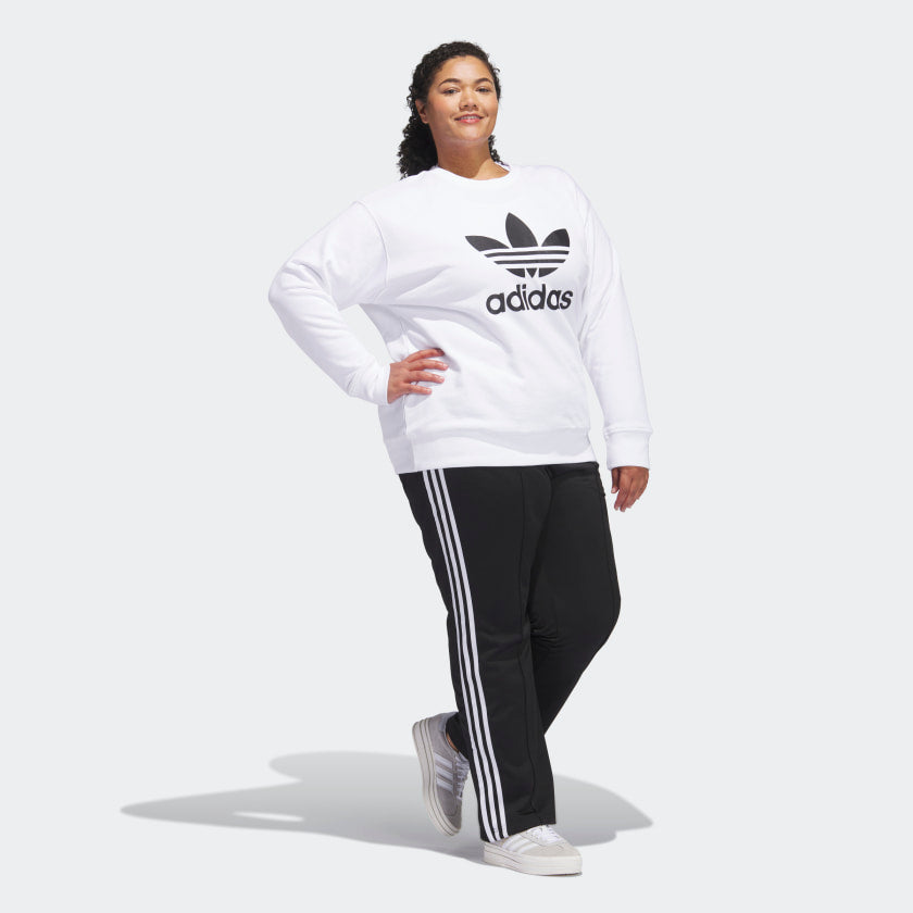 Women's adidas Adicolor Trefoil Crew Sweatshirt (Plus Size)