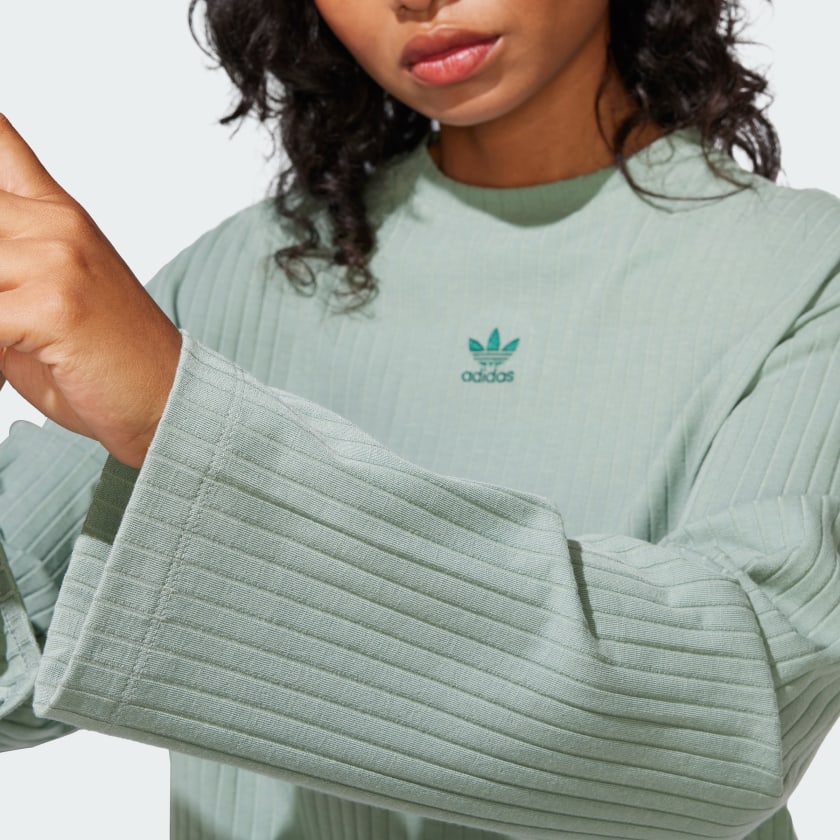 Women's adidas Essentials Wide Rib Long Sleeve Tee